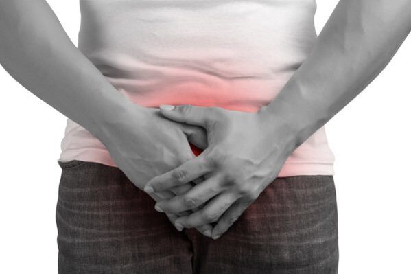 Dolore in un uomo con prostatite