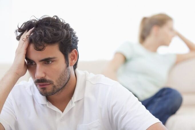 Dolore in un uomo con prostatite